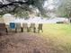 Spacious backyard with grassy area and chairs, perfect for relaxing at 15269 Galbi Dr, Orlando, FL 32828