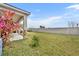 Large backyard with grassy lawn and privacy fence at 2516 Nouveau Way, Kissimmee, FL 34741