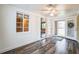 Sunlit entryway with wood-look floors and access to the backyard at 277 Debary Dr, Debary, FL 32713