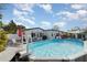 Inviting above ground pool in backyard at 2824 Oak Lea Dr, South Daytona, FL 32119