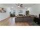 Bright game room featuring a sectional sofa and large TV at 4558 Lions Gate Ave, Clermont, FL 34711