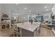 Spacious kitchen with large island, breakfast bar, and open floor plan at 4558 Lions Gate Ave, Clermont, FL 34711