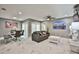 Open living room and dining area with marble floors at 532 Hunter Cir, Kissimmee, FL 34758