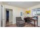 Cozy bedroom with a desk and chair, ideal for a home office at 716 Katherine St, South Daytona, FL 32119