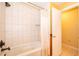 Bathroom with a jetted tub and shower at 808 N Shore Dr, Leesburg, FL 34748