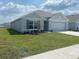 Charming one-story home with a well-manicured lawn and gray exterior paint at 8864 Sw 49Th Cir, Ocala, FL 34476