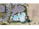 Community pool and clubhouse aerial view at 9979 Schroeder Aly, Winter Garden, FL 34787