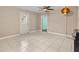 Dining room features tile floors and a ceiling fan at 1018 Bear Lake Rd, Apopka, FL 32703