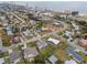 Aerial view of home near beach, showcasing surrounding houses at 1030 Bel Aire Dr, Daytona Beach, FL 32118