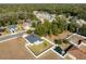 Aerial view of a house in a residential area at 108 Alexandria Cir, Deland, FL 32724