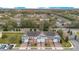 Aerial view of four townhouses at 190 Mitchell Creek Way, Oviedo, FL 32765