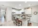 Kitchen with white cabinets, granite countertops, and stainless steel appliances at 190 Mitchell Creek Way, Oviedo, FL 32765