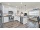 Modern kitchen with stainless steel appliances and granite counters at 2102 Gopher Tortoise Ter, Oakland, FL 34787