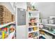 Well-stocked pantry with ample shelving for storage at 2102 Gopher Tortoise Ter, Oakland, FL 34787