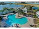 Large community pool with surrounding lounge areas at 219 Blue Cypress Dr, Groveland, FL 34736