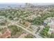 Aerial view showing home's location near the beach and city at 220 Riverview Blvd, Daytona Beach, FL 32118