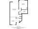 Floor plan showing a 1 bedroom condo at 2512 Woodgate Blvd # 105, Orlando, FL 32822