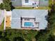 Bird's-eye view of the house and private pool at 3211 Sunrise Walk, Kissimmee, FL 34747