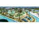 Aerial view of resort-style pool and lazy river at 4299 Paragraph Dr, Kissimmee, FL 34746