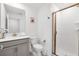 Clean bathroom with a walk-in shower at 4299 Paragraph Dr, Kissimmee, FL 34746