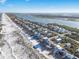 Aerial view of beachfront homes and community at 6912 S Atlantic Ave, New Smyrna Beach, FL 32169