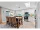 Bright kitchen with white cabinets and stylish backsplash at 6912 S Atlantic Ave, New Smyrna Beach, FL 32169