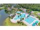 Expansive pool area with lap lanes and lounging space at 8981 Lee Vista Blvd # 2209, Orlando, FL 32829