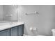 Bathroom with vanity, mirror, and white countertop at 1087 Park Ridge Cir, Kissimmee, FL 34746