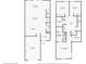 Two-story floor plan with 3 bedrooms and 2.5 bathrooms at 14493 Swanley St, Orlando, FL 32832