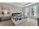 Spacious main bedroom with large windows and plush bedding at 1688 Three Bars Rd, Kissimmee, FL 34744