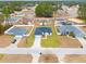 Aerial view of property and surrounding houses at 16895 Sw 50Th Cir, Ocala, FL 34473