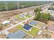 Aerial view of a single-Gathering home in a residential neighborhood at 16895 Sw 50Th Cir, Ocala, FL 34473