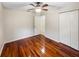 Bright bedroom with hardwood floors and double door closet at 224 Alpine St, Altamonte Springs, FL 32701