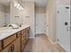 Double vanity bathroom with a large walk-in shower and neutral finishes at 3013 Cherry Blossom Loop, St Cloud, FL 34771