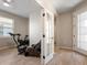 Home office with French doors and wood floors at 3013 Cherry Blossom Loop, St Cloud, FL 34771