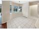 Kitchen breakfast nook with tile floors and views of the pool at 3506 Buckingham Ct, Oviedo, FL 32765