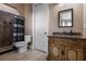 Bathroom with granite countertop and updated vanity at 5251 Carson St, St Cloud, FL 34771