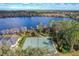 Community tennis courts and lakefront views at 632 Long Lake Dr, Oviedo, FL 32765