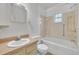 Clean bathroom with a bathtub and shower at 747 Mcintyre Ave, Winter Park, FL 32789