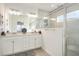 Double vanity bathroom with large shower at 7518 Sw 77Th Ave, Ocala, FL 34481