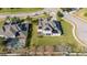House with solar panels and pool, aerial view at 14039 Hampshire Bay Cir, Winter Garden, FL 34787