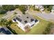 House with solar panels and backyard, aerial view at 14039 Hampshire Bay Cir, Winter Garden, FL 34787