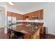 Modern kitchen with granite countertops and stainless steel appliances at 150 E Robinson St # 2908, Orlando, FL 32801