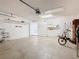 Spacious garage with overhead storage and ample space at 164 Brad Cir, Winter Haven, FL 33880