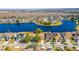 Community overview featuring lakefront homes and lush landscaping at 1647 Bridgeview Cir, Orlando, FL 32824