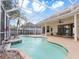 Enjoy this relaxing pool and patio area with screened enclosure at 2077 Wembley Pl, Oviedo, FL 32765