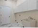 Clean laundry room offers ample storage and a utility sink at 2397 River Tree Cir, Sanford, FL 32771