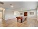 Spacious game room with wood-look floors and a billiards table at 264 Wallrock Ct, Ocoee, FL 34761