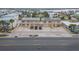 Aerial view of two-unit building with parking and ocean views at 3724 S Atlantic Ave # 20, Daytona Beach, FL 32118