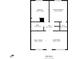 697 sq ft floor plan showing two bedrooms, one bath, eat-in kitchen, and living room at 3724 S Atlantic Ave # 20, Daytona Beach, FL 32118